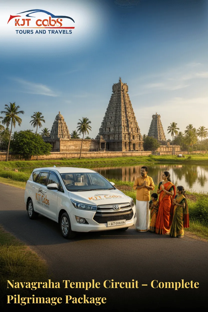 9 Navagraha Temples One Day Tour Taxi Kumbakonam